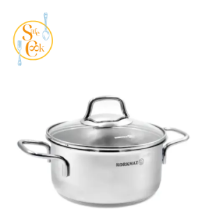 Nồi Inox Đáy Từ 14cm – 1L Nắp Kính Korkmaz Perla Nồi Inox Đáy Từ 14cm - 1L Nắp Kính Korkmaz Perla